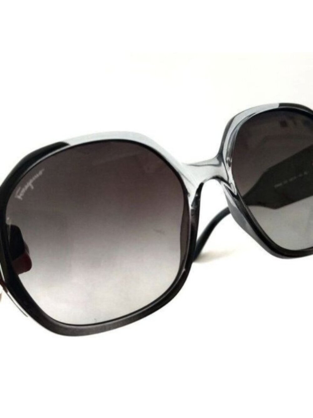 Salvatore Ferragamo Sunglasses Oversized Black Gradient Designer  SF943SL - Picture 8 of 13